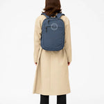 Lightweight Water Resistant Backpack 12L in blue, worn on the back