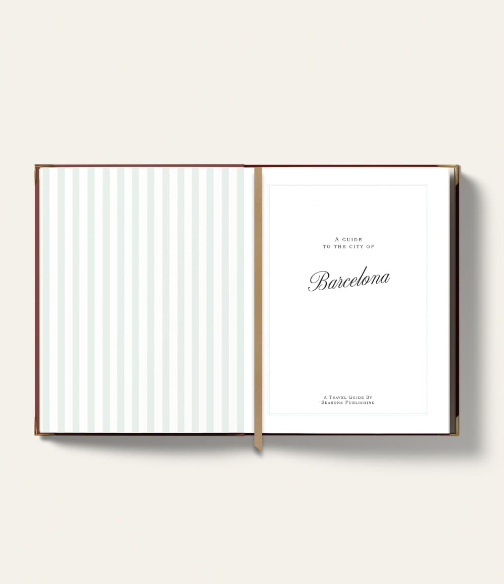 Barcelona Travel Guide, intro page