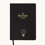 Best Year Journal, front cover in black, showing logo placement