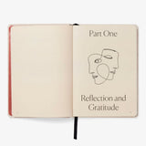 Best Year Journal, open showing the reflecting and gratitude section