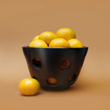 black clay fruit bowl, premium corporate gift for client gifting and executive gifting
