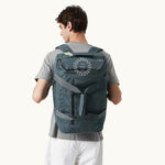 Cabin Backpack 30L in laurel, worn