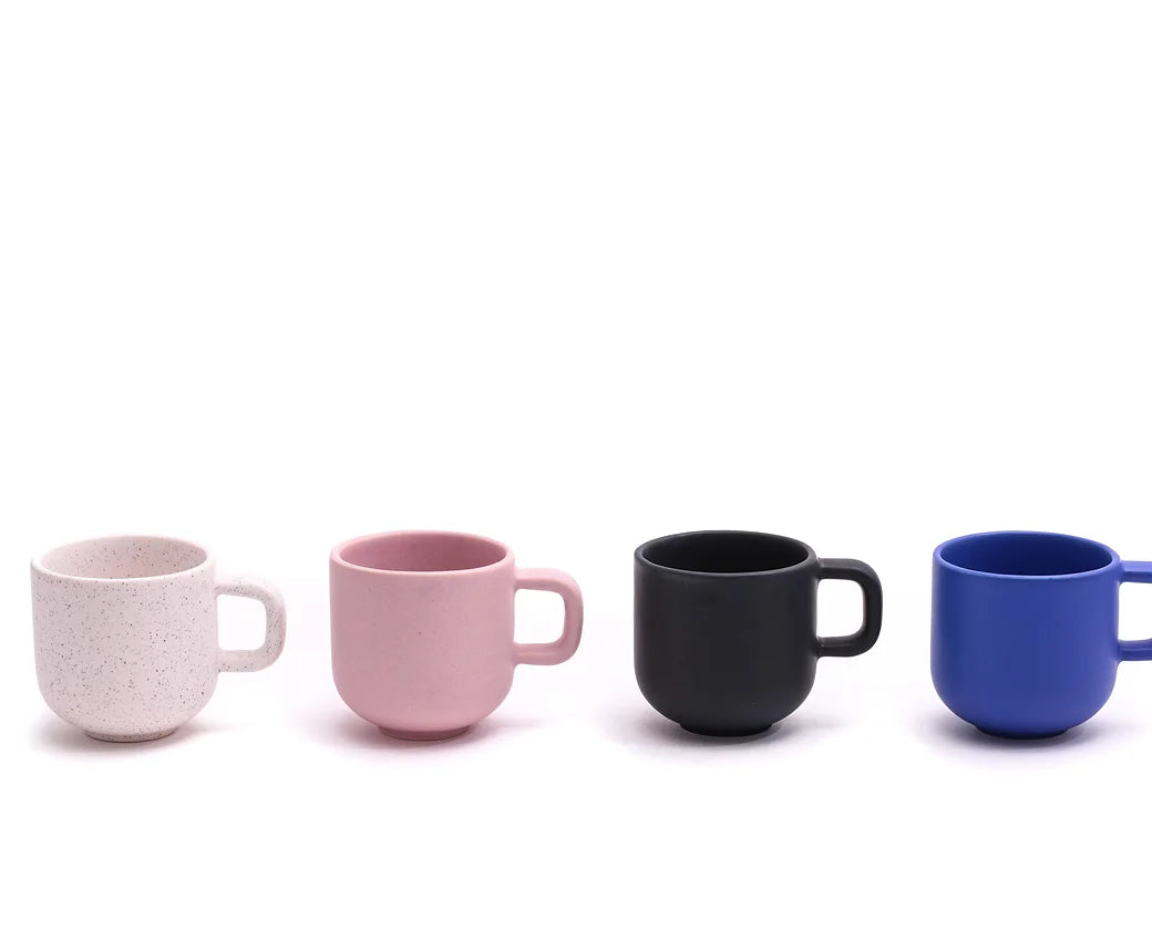 Ceramic Cappuccino Cup 350ml in four colours, desk gift