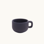 Black ceramic espresso cup, luxury corporate gifting from women brands