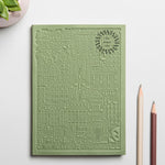 City notebook Barcelona green personalised branded corporate gift VIP client events