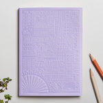 City notebook London lavender personalised branded corporate gift premium corporate swag