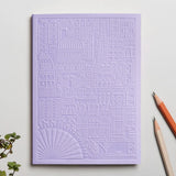City notebook London lavender personalised branded corporate gift premium corporate swag