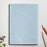 City notebook London light blue personalised branded corporate gift corporate events