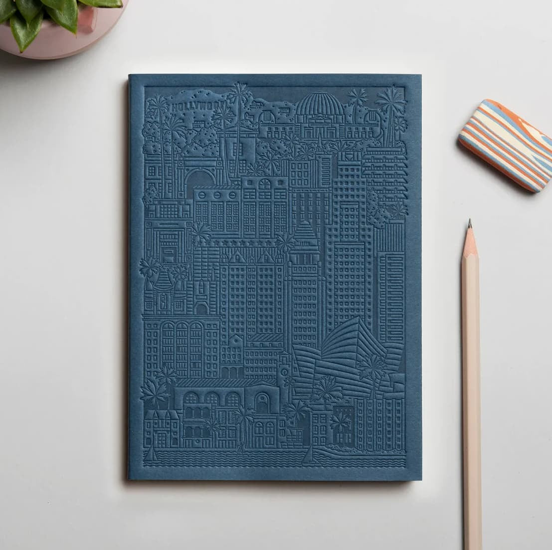 City notebook Los Angeles blue personalised branded corporate gift client events