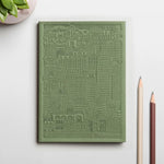 City notebook Los Angeles green personalised branded corporate gift brand activation