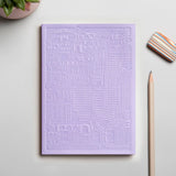 City notebook Los Angeles lavender personalised branded corporate gift premium corporate swag