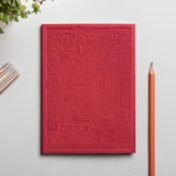 City notebook Los Angeles red personalised branded corporate gift executive gifting