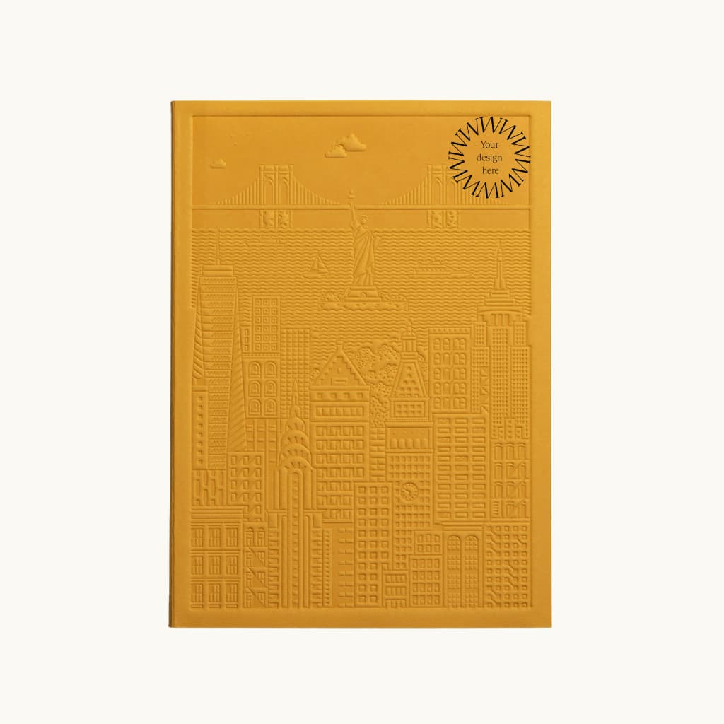  City notebook New York yellow personalised branded corporate gift brand activation