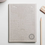 City notebook Paris grey personalised branded corporate gift VIP client events