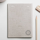 City notebook Paris grey personalised branded corporate gift VIP client events