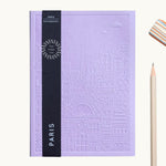 City notebook Paris lavender personalised branded corporate gift premium corporate swag