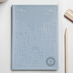 City notebook Paris light blue personalised branded corporate gift corporate events
