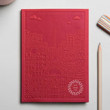 City notebook Paris red personalised branded corporate gift executive gifting