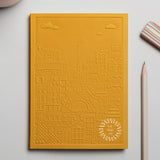 City notebook Paris yellow personalised branded corporate gift brand activation