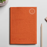 City notebook Stockholm orange personalised branded corporate gift executive gifting