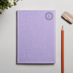 City notebook Stockholm purple personalised branded corporate gift premium corporate swag

