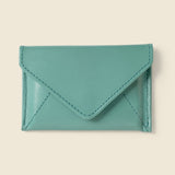 Premium leather wallet for high end corporate swag in turquoise