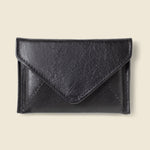 Sustainable leather wallet for corporate gifting in black