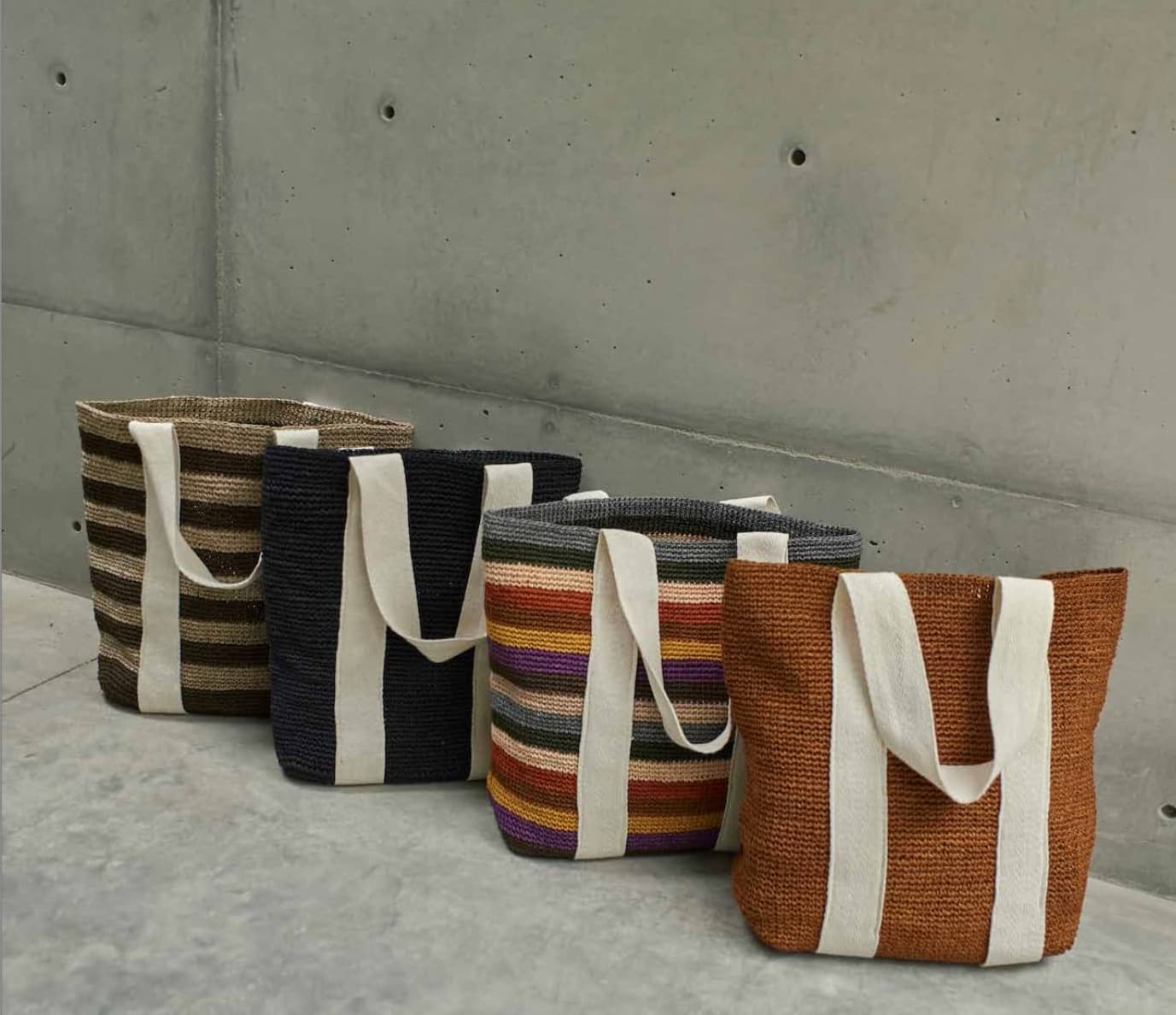 Artisan crochet tote bags handcrafted corporate gift brand activation