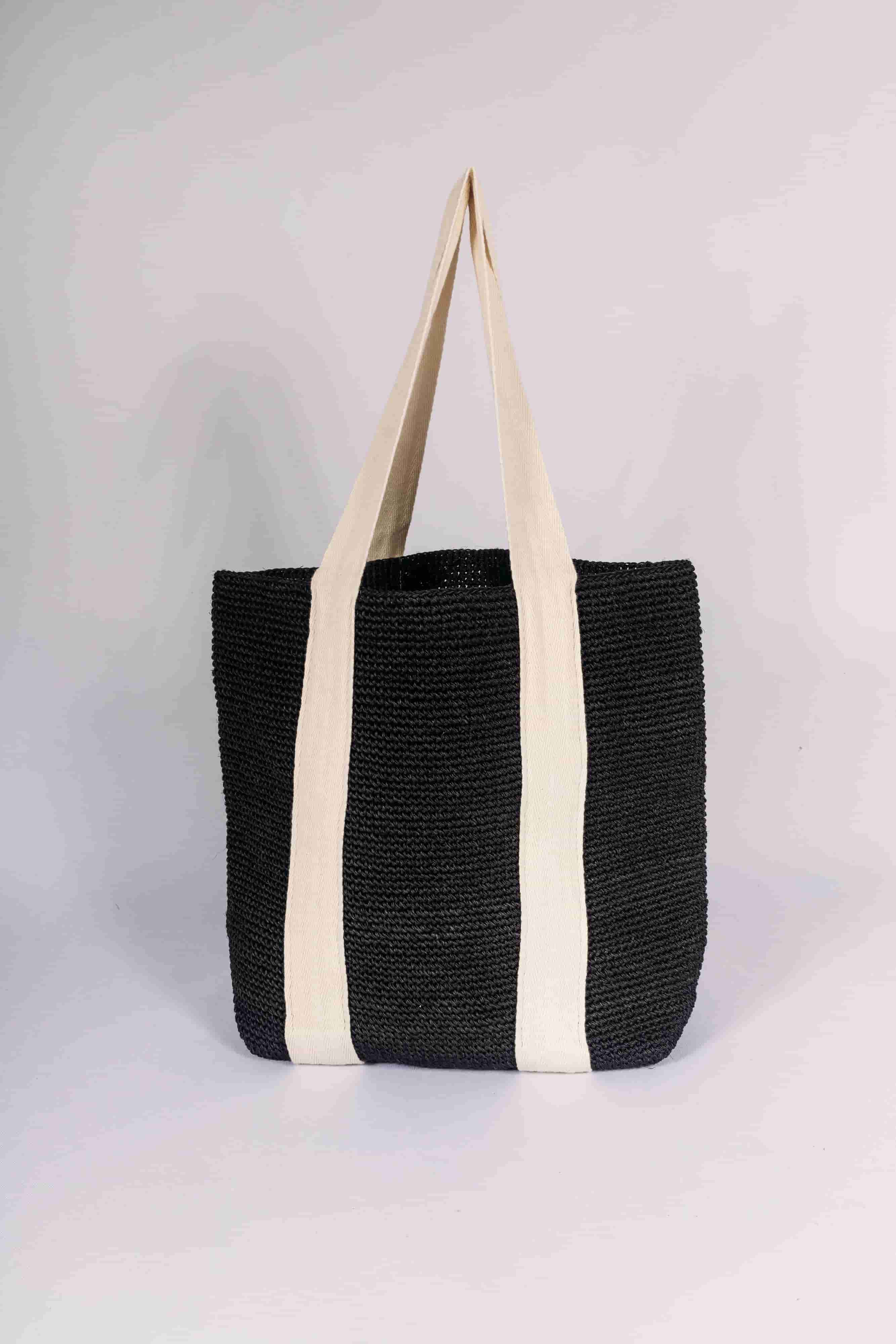 Sustainable black tote bag eco friendly corporate event gift for vip clients and executives 