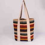 Sustainable striped tote bag eco friendly corporate event gift for vip clients and executives 