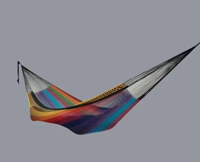 Custom cotton hammock personalised with company logo for event merchandise and brand activations