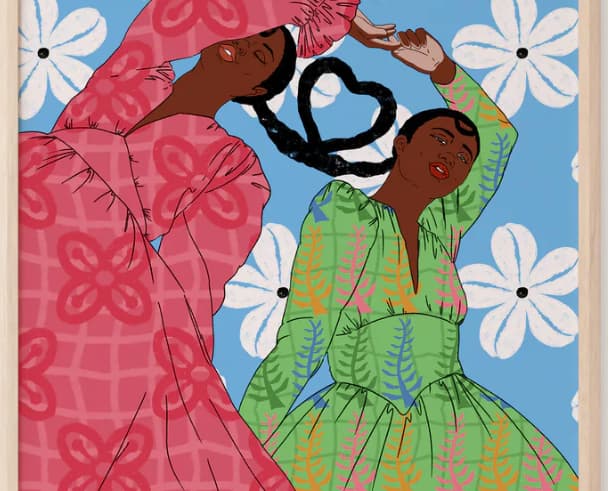 Dorca Creates art print for corporate giveaways at conferences, client gifting and employee appreciation, supporting a Black woman owned business in the UK