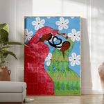 Better Days Art Print by Dorca Creates framed and displayed in a contemporary living room