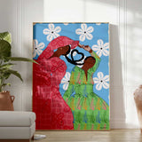 Better Days Art Print by Dorca Creates framed and displayed in a contemporary living room