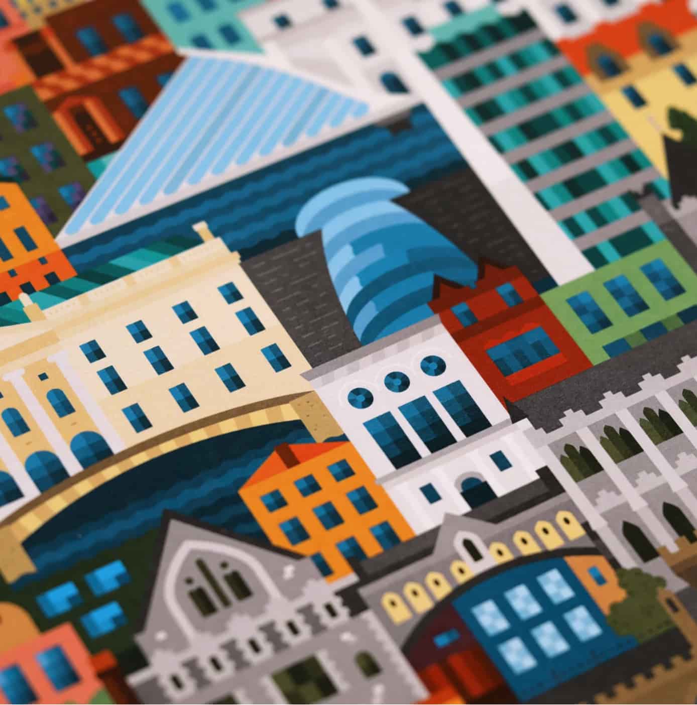 Dublin blockprint detail luxury corporate gift for employee appreciation