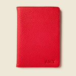 Custom leather passport holder with company logo for client gifts