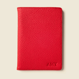 Custom leather passport holder with company logo for client gifts