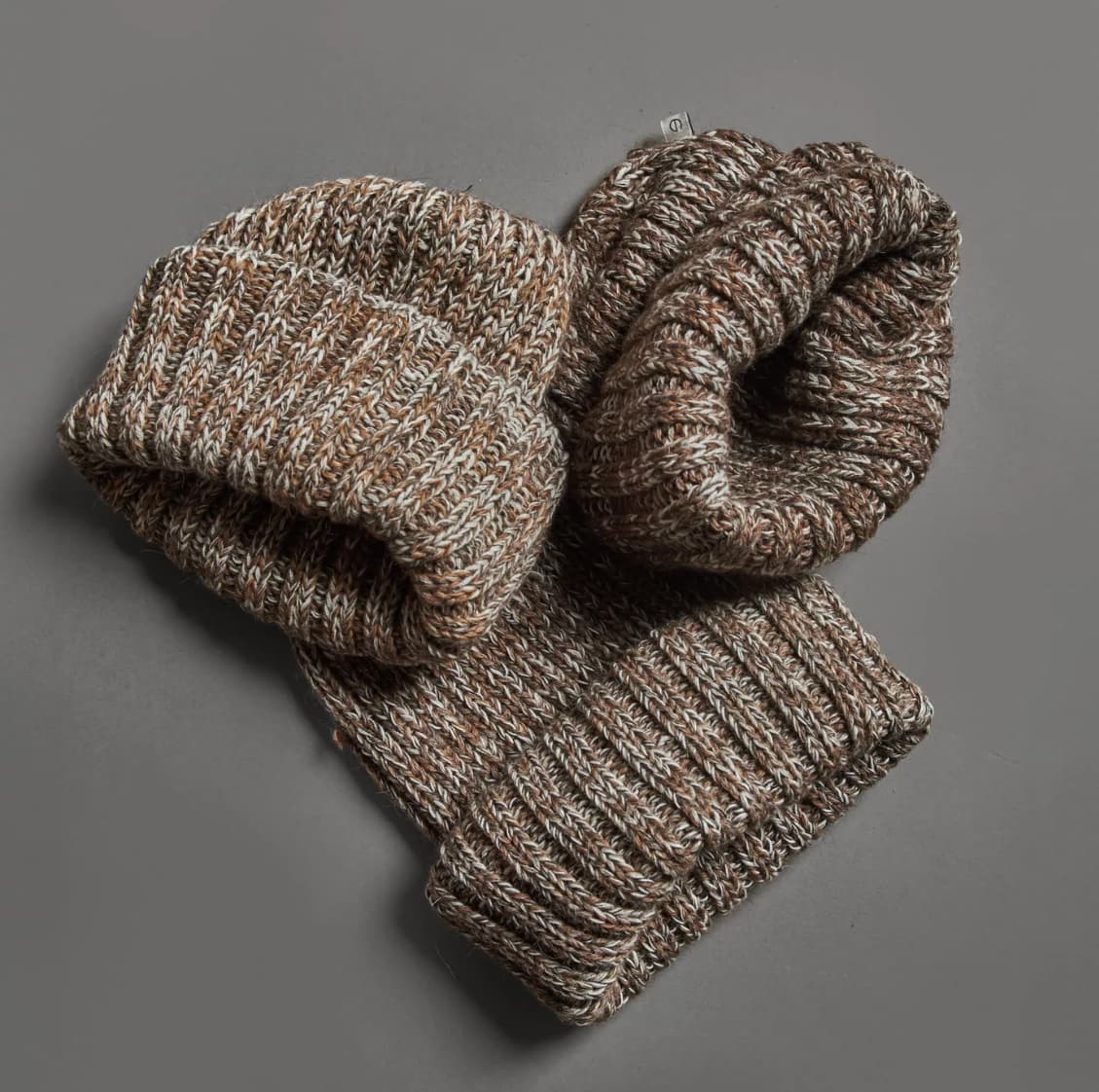 Wool fisherman beanie with logo branding for corporate merchandise and event giveaways