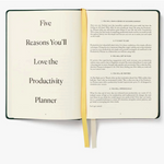 Five reasons to love The Productivity Planner, sustainable business wellness gift for employees and clients.