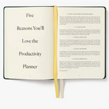 Five reasons to love The Productivity Planner, sustainable business wellness gift for employees and clients.