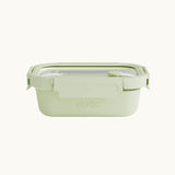Green glass airtight lunch box for sustainable corporate gifts