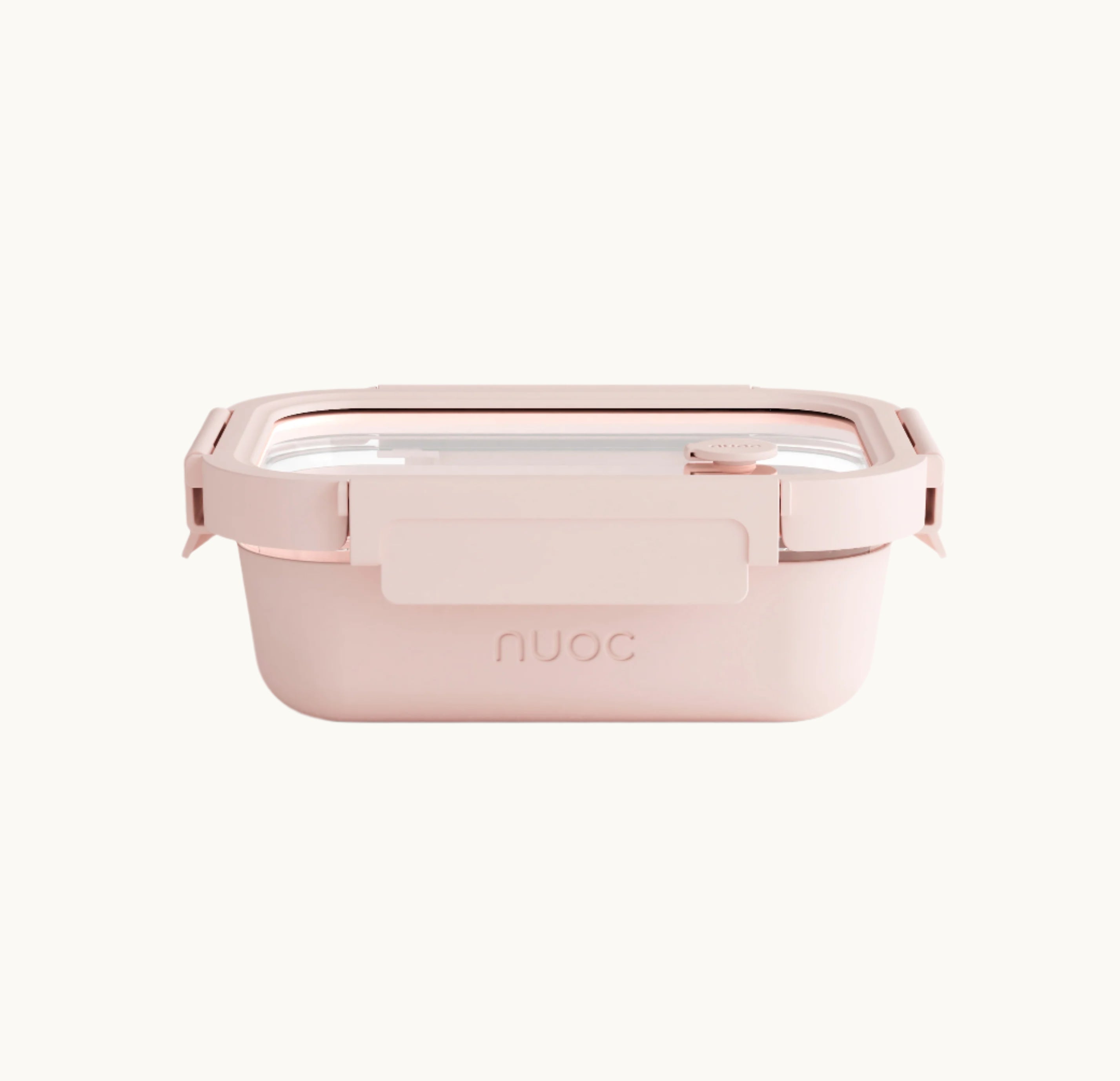 Pink glass airtight lunch box for sustainable corporate gifts and eco swag