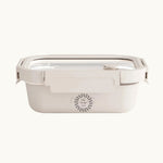 Oat glass airtight lunch box for sustainable corporate gifts and personalised eco swag