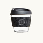 Glass Coffee Cup 8oz in black