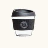 Glass Coffee Cup 8oz in black