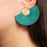 green tassel statement earrings premium corporate gift for women executives and client gifting
