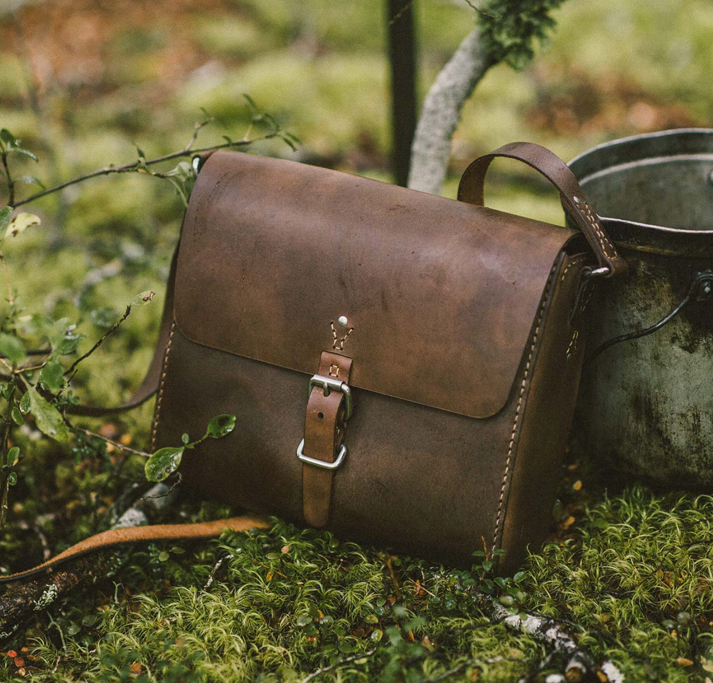 Premium vegan satchel suitable for branded corporate gifts