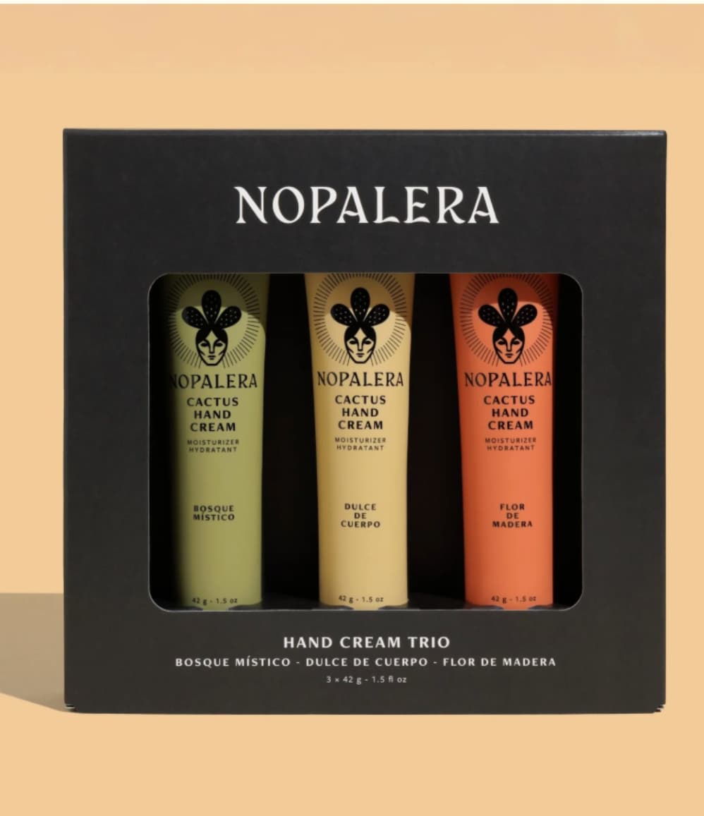 Hand Cream Trio Gift Set box with three tubes, wellbeing gift