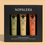 Hand Cream Trio Gift Set box with three tubes, wellbeing gift