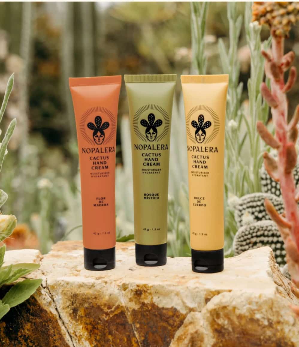 Three Cactus Hand Cream tubes from the Hand Cream Trio Gift Set